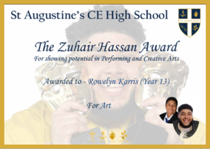 The Big Zuu Award Certificate